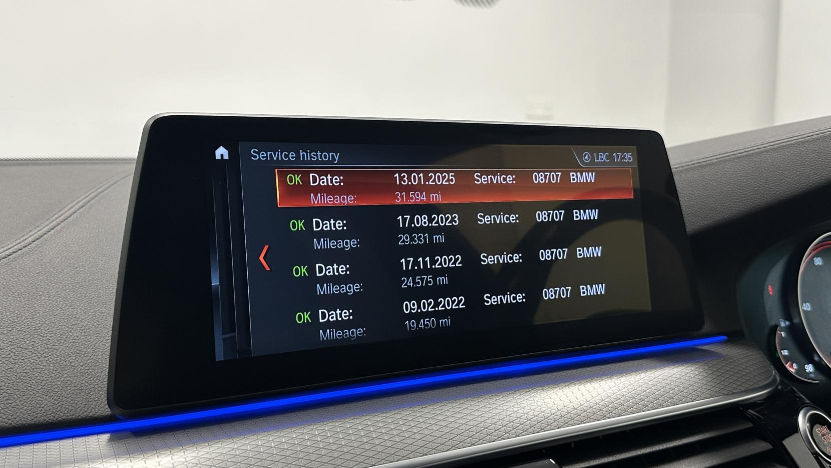 BMW 5 Series 3.0 540i M Sport Saloon 4dr Petrol Auto xDrive Euro 6 (s/s) (340 ps)